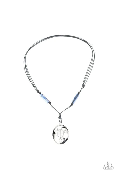 Short Urban Necklace - Tidal Talisman - Blue