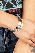 Load image into Gallery viewer, Tantalizingly Tiered - Silver Bracelet
